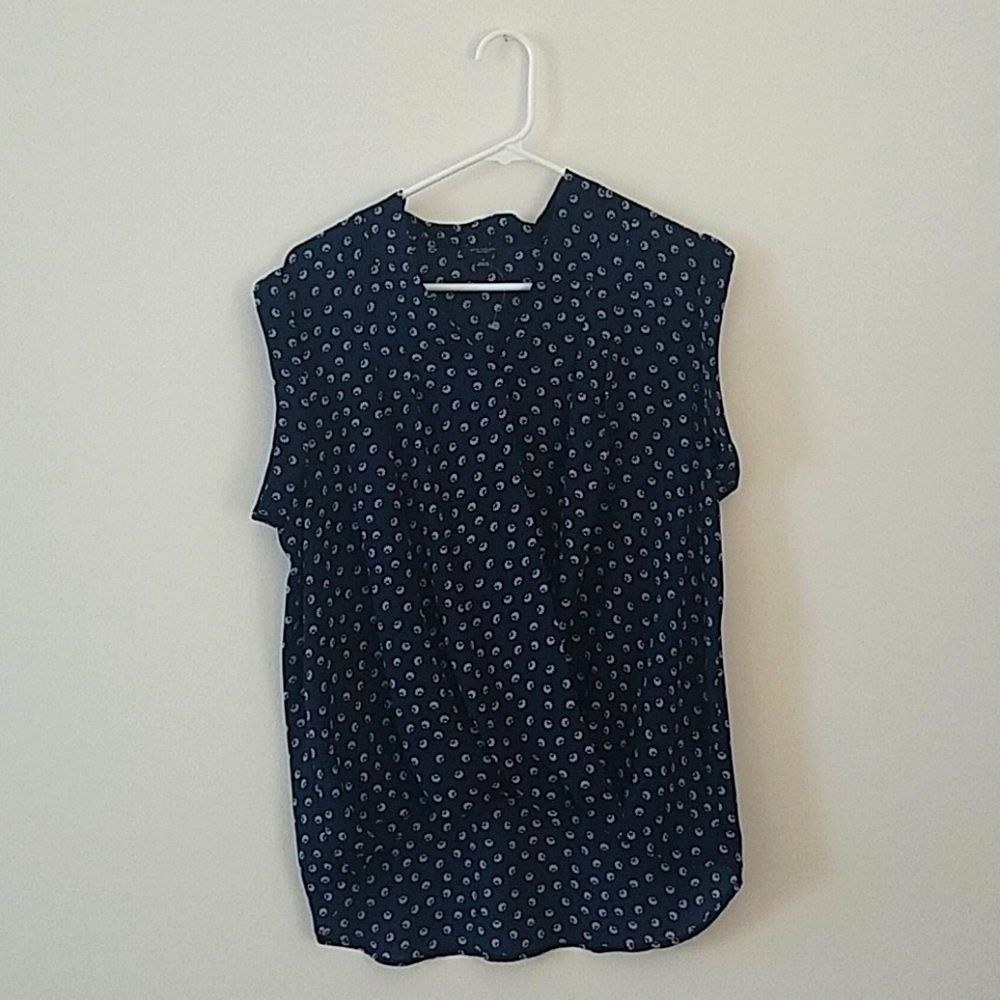 NWOT Ann Taylor Factory High Low Wrap Blouse